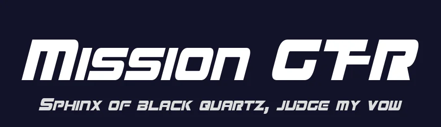 Mission GT-R by Pixel Sagas — Display Font — thumbnail 2