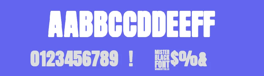 Mister Black by Woodcutter — Decorative Font — thumbnail 3