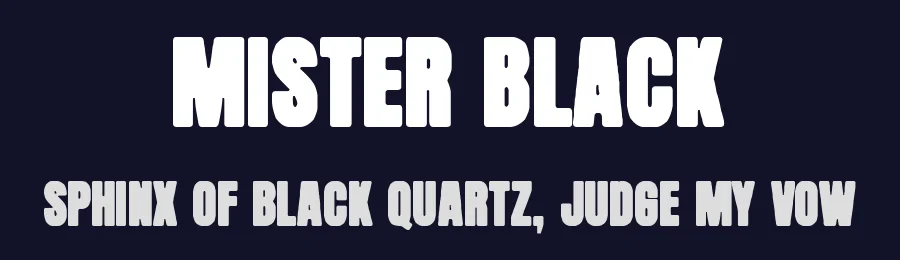 Mister Black by Woodcutter — Decorative Font — thumbnail 2