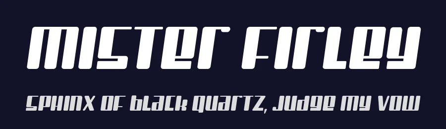 Mister Firley by Typodermic Fonts — Display Font — thumbnail 2