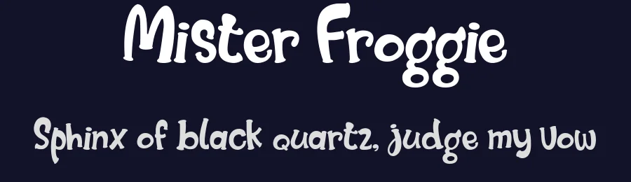 Mister Froggie by Din Studio — Decorative Font — thumbnail 2