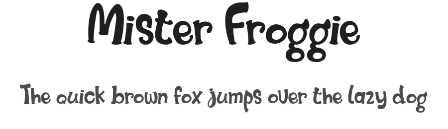Mister Froggie by Din Studio — Decorative Font