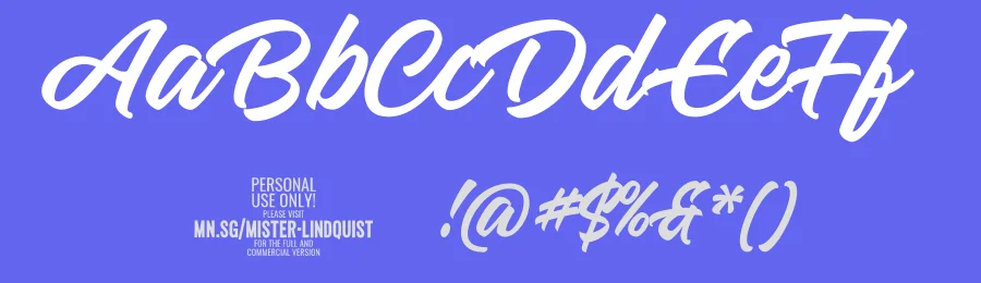 Mister Lindquist by Måns Grebäck — Script Handwritten Font — thumbnail 3