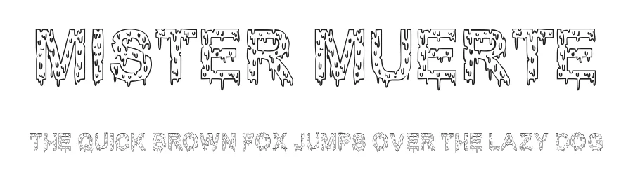 Mister Muerte by Woodcutter โ Decorative Font