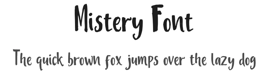 Mistery Font