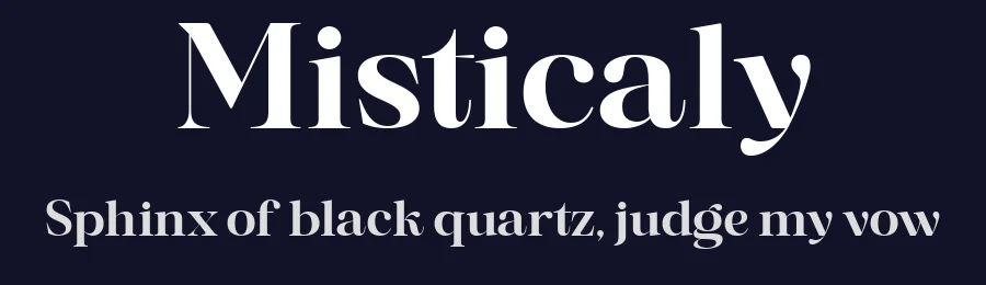 Misticaly by Mega Type — Serif Font — thumbnail 2