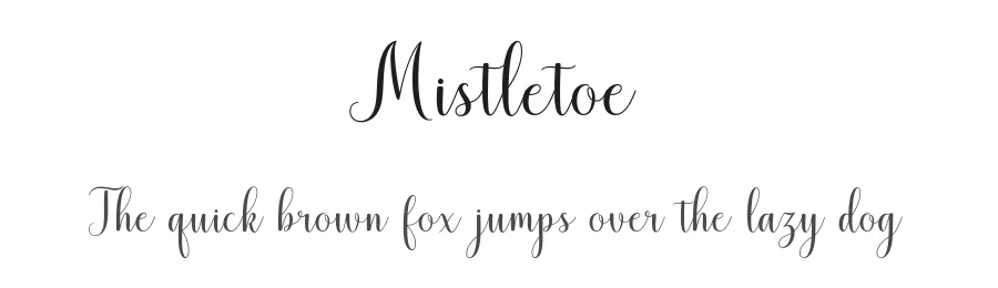 Mistletoe by Barland — Script Handwritten Font