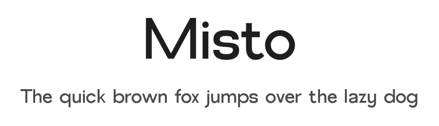Misto by ToniStudio — Sans Serif Font