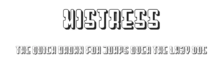 Mistress by Vladimir Nikolic — Decorative Font