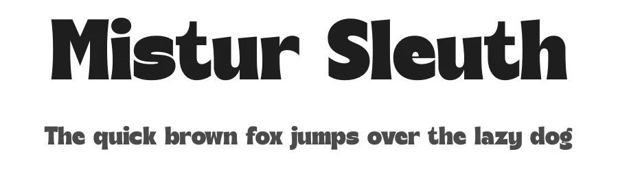 Mistur Sleuth by Timelesstype Studio — Decorative Font