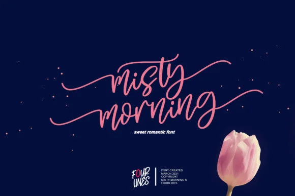 Misty Morning Font by Fourlines.design — Script Handwritten Font