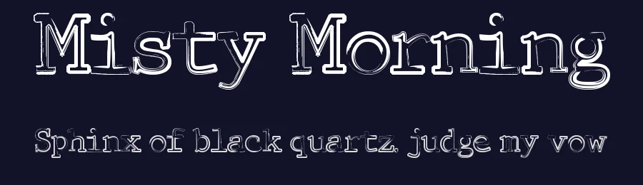 Misty Morning by Chanaka Liyanage — Decorative Font — thumbnail 2