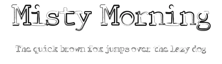 Misty Morning by Chanaka Liyanage — Decorative Font