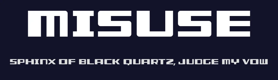 Misuse by Archetype — Decorative Font — thumbnail 2