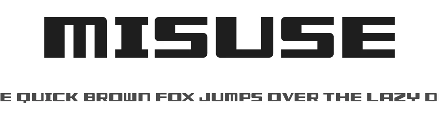 Misuse by Archetype — Decorative Font