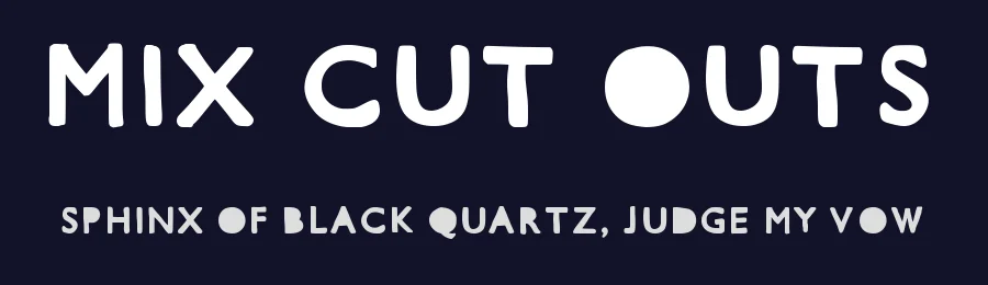Mix Cut Outs by Mix Fonts — Decorative Font — thumbnail 2