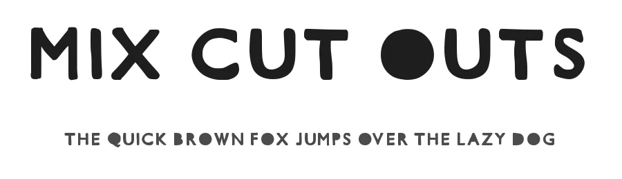 Mix Cut Outs by Mix Fonts — Decorative Font