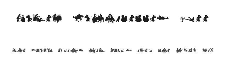 Mixed Silhouettes Free by Intellecta Design — Dingbats Font