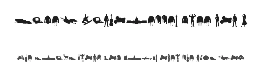 Mixed Silhouettes Free vol 2 by Intellecta Design — Dingbats Font