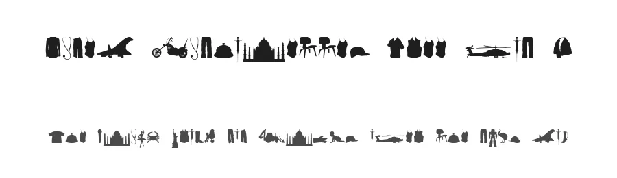 Mixed Silhouettes Free vol 3 by Intellecta Design — Dingbats Font