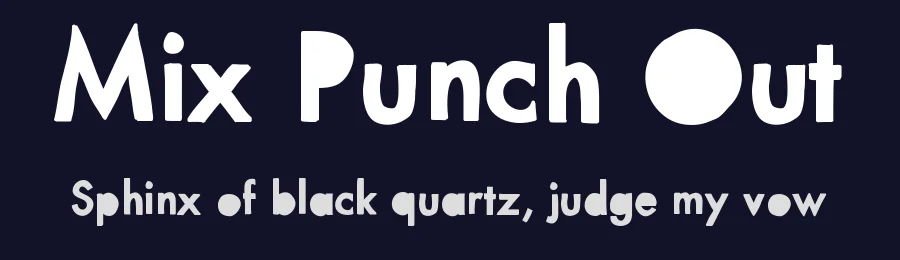 Mix Punch Out by Mix Fonts — Decorative Font — thumbnail 2
