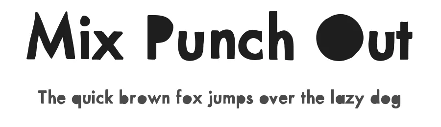 Mix Punch Out by Mix Fonts — Decorative Font