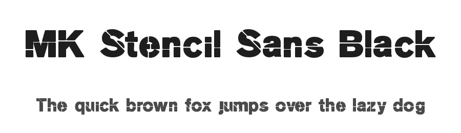 MK Stencil Sans Black
