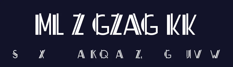 ML ZigZag KK by koeiekat — Decorative Font — thumbnail 2
