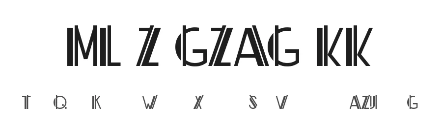 ML ZigZag KK by koeiekat — Decorative Font