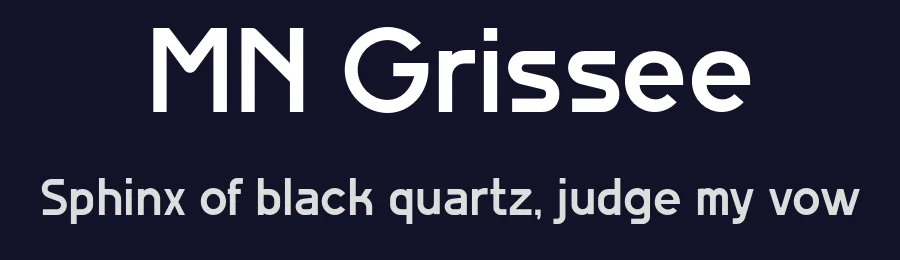 MN Grissee by Fredo Eka Pratama — Sans Serif Font — thumbnail 2
