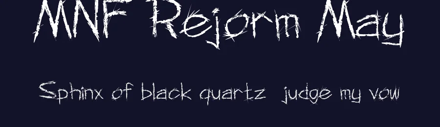 MNF Rejorm May by Manguluang Nadji — Decorative Font — thumbnail 2