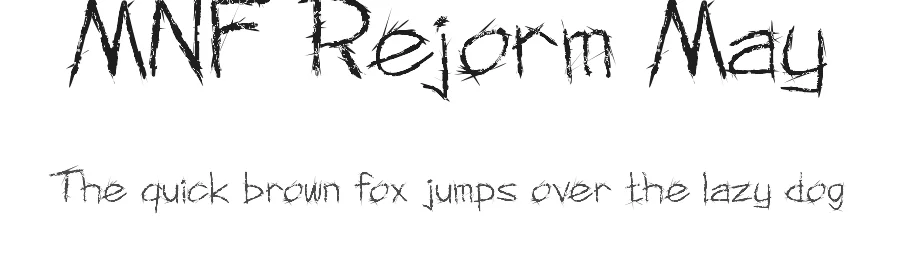 MNF Rejorm May by Manguluang Nadji — Decorative Font