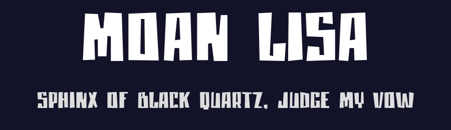 Moan Lisa by JOEBOB graphics — Decorative Font — thumbnail 2