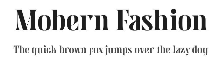 Mobern Fashion by Nirmana Visual — Serif Font