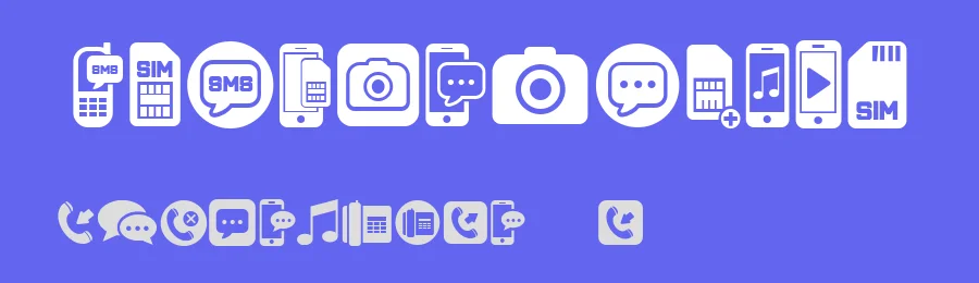 Mobile Icons by Vladimir Nikolic — Dingbats Font — thumbnail 3