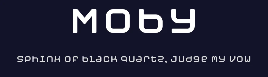Moby by FloodFonts — Display Font — thumbnail 2