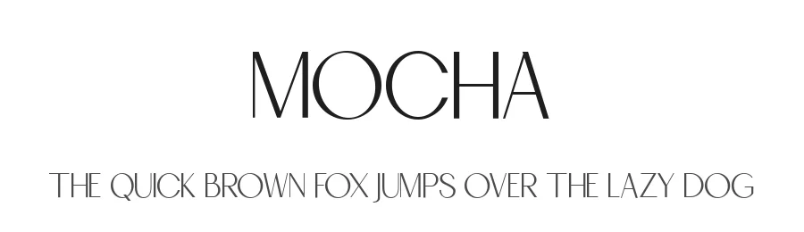 Mocha by Pentagonistudio — Sans Serif Font