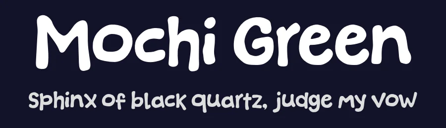 Mochi Green by Khurasan — Decorative Font — thumbnail 2