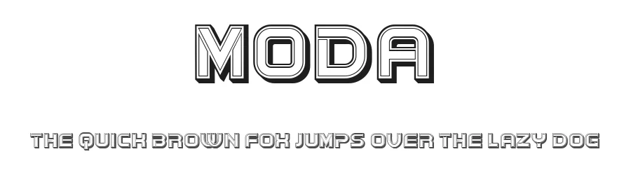 Moda by Vladimir Nikolic — Decorative Font