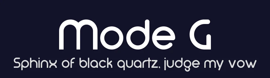 Mode G by GUD - Ohmyfont — Sans Serif Font — thumbnail 2