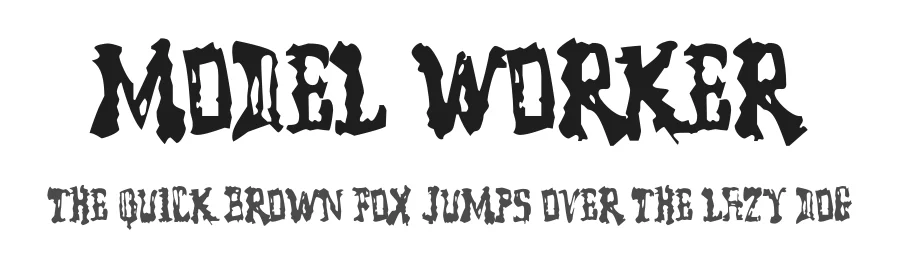 Model Worker by Typodermic Fonts — Decorative Font