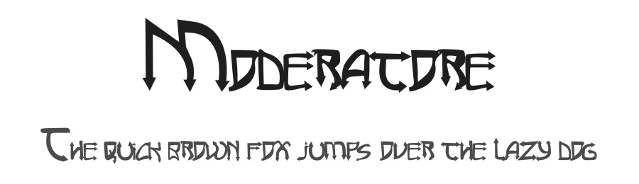 Moderatore by Santoso Mardos Anto β Blackletter Font