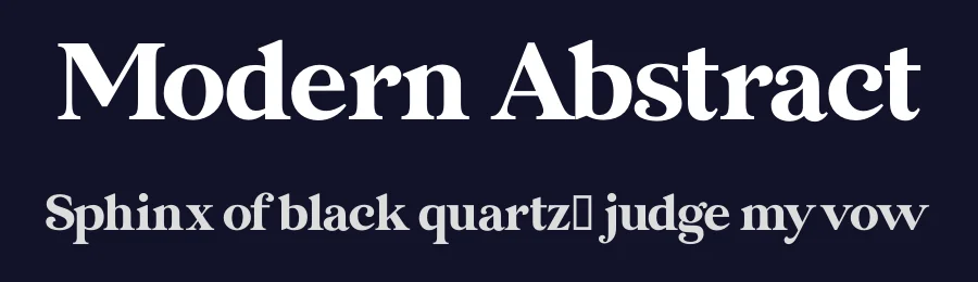 Modern Abstract by Cultivated Mind Fonts — Serif Font — thumbnail 2