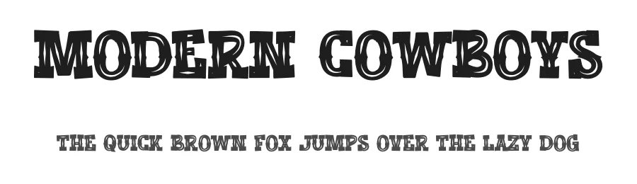 Modern Cowboys by Gassstype — Decorative Font