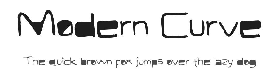 Modern Curve by Francisco Matute — Decorative Font