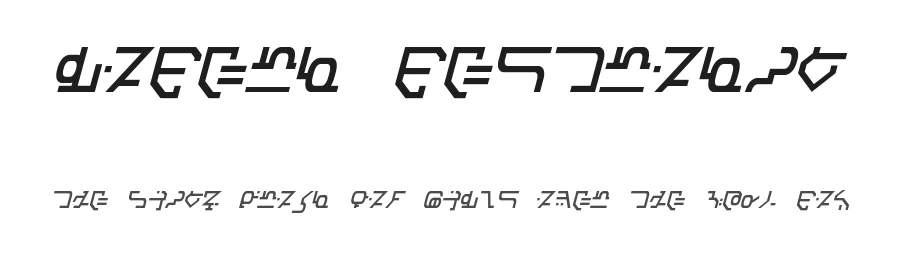 Modern Destronic by Pixel Sagas — Dingbats Font