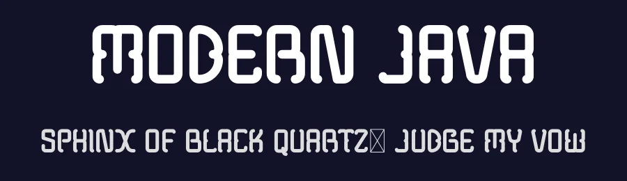 Modern Java by Visual Room — Decorative Font — thumbnail 2