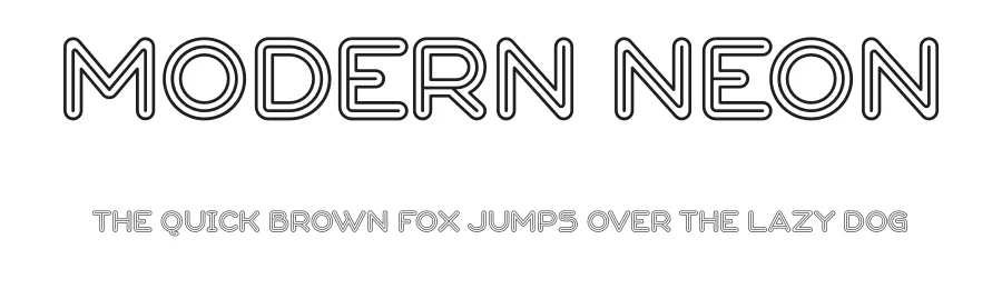 Modern Neon by Ditatype — Display Font