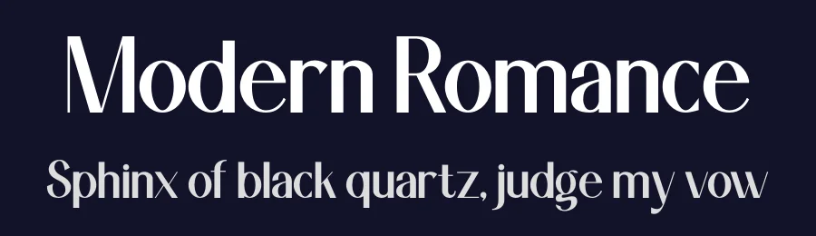 Modern Romance by Muhammad Yafinuha — Sans Serif Font — thumbnail 2