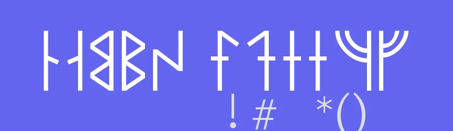 Modern Runic by Gröt Havregrynsson — Dingbats Font — thumbnail 3